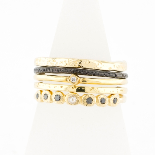 Stacking Ring Set, Ariko Jewelry, Altered Space Gallery, Los Angeles